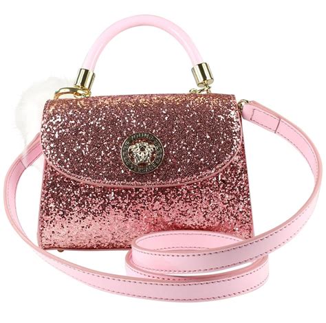 young versace pink glitter bag|pink VERSACE Women Handbags .